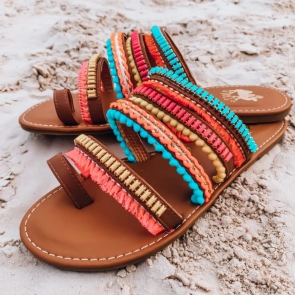 Boho Tassel Sandals